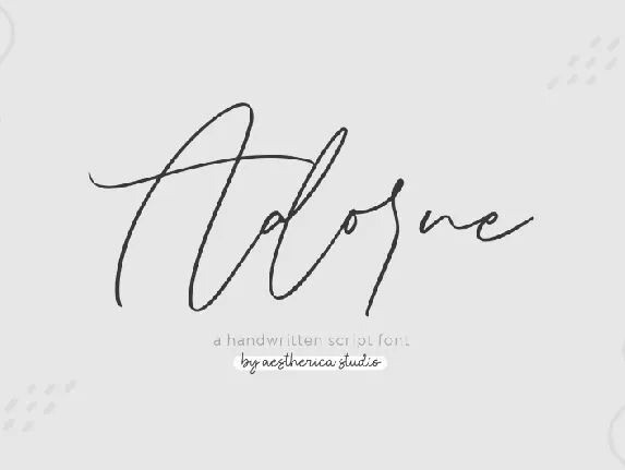 Adorne font