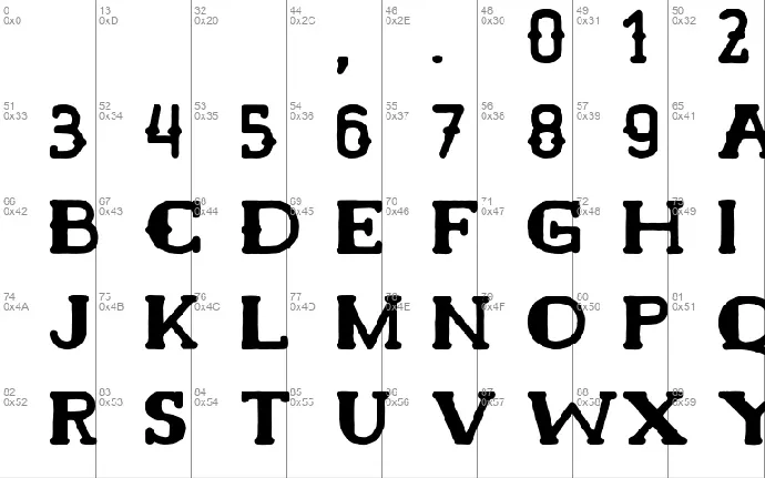 Hamer font