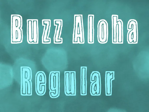 Buzz Aloha font