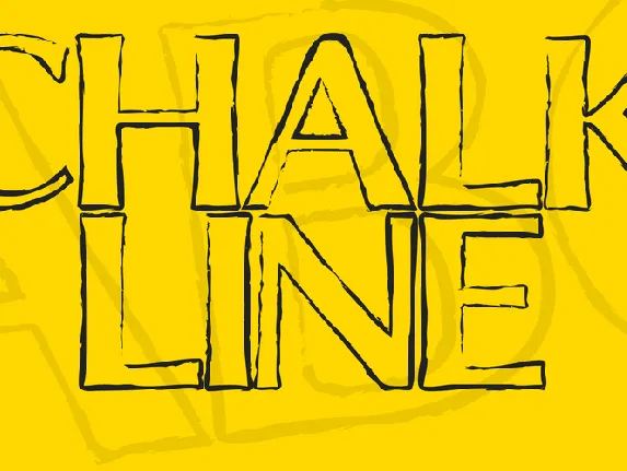 Chalk Line font