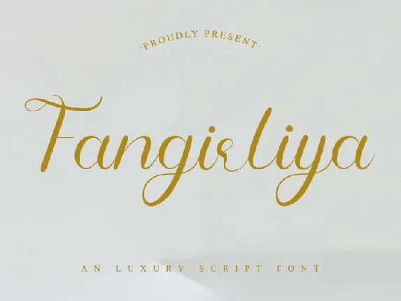 Fangirliya Calligraphy font