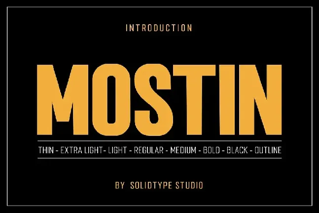 Mostin font