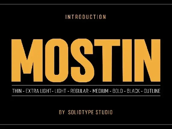 Mostin font