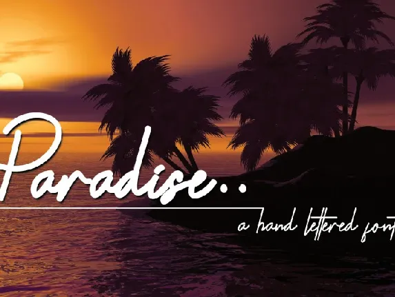 Paradise font