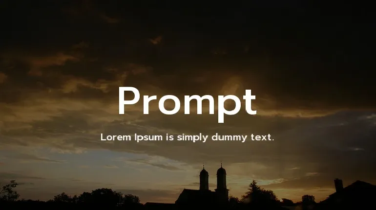 Prompt Family font