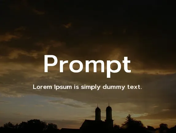 Prompt Family font