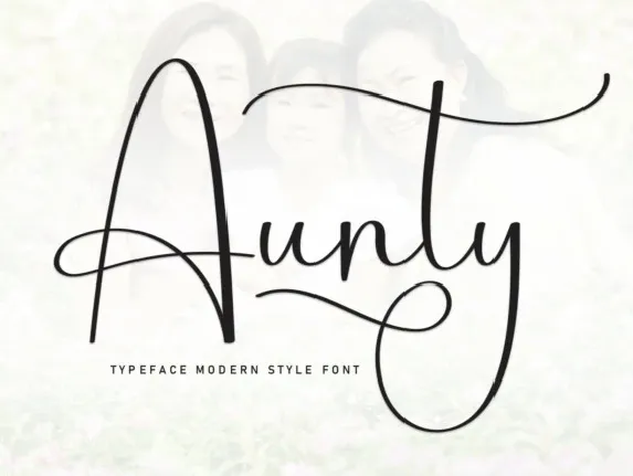 Aunty Script font