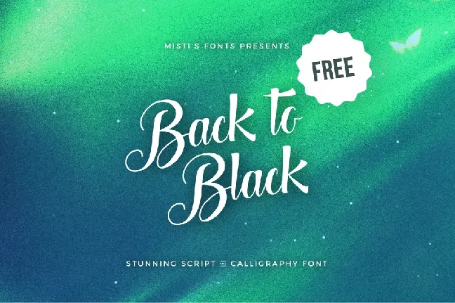 Back to Black Free font