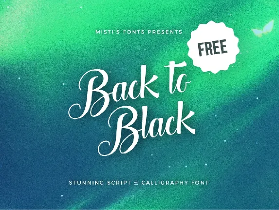 Back to Black Free font