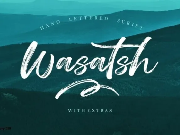 Wasatsh Brush font