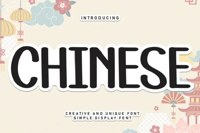 Chinese Display font