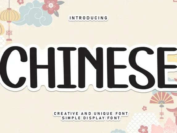 Chinese Display font