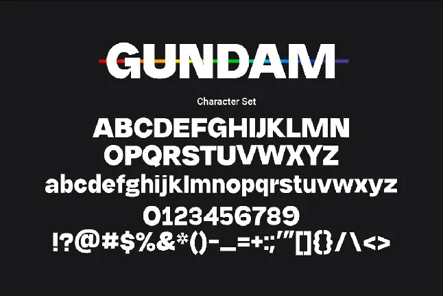 Gundam font