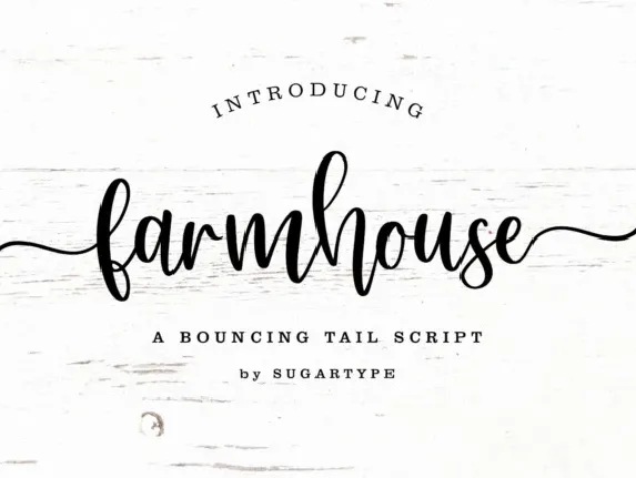 Farmhouse Calligraphy font