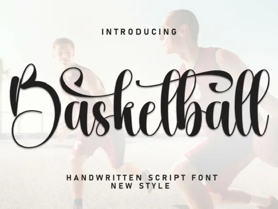 Basketball Calligraphy font