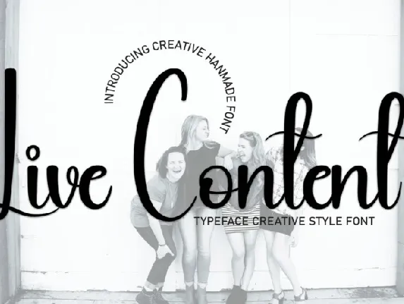 Live Content Script font