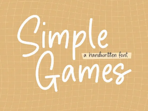 Simple Games font