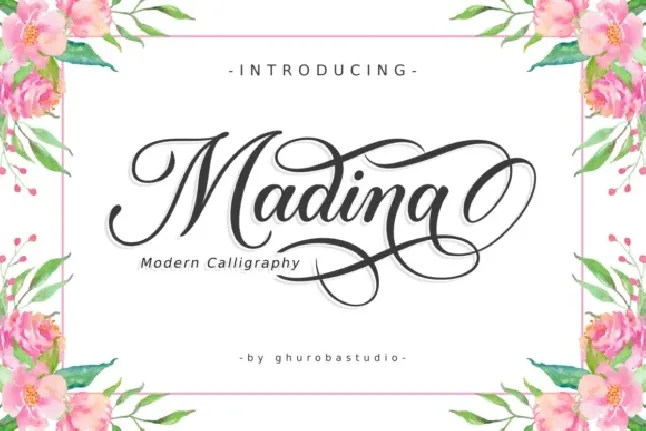 Madina Calligraphy font