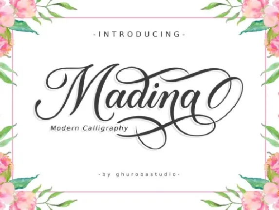 Madina Calligraphy font