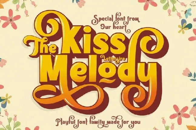 Kiss Melody Display font