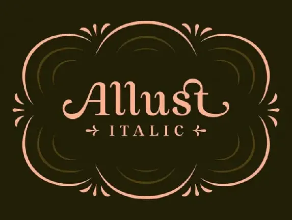 Allust Serif font