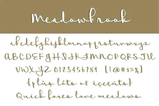 Meadowbrook Free font