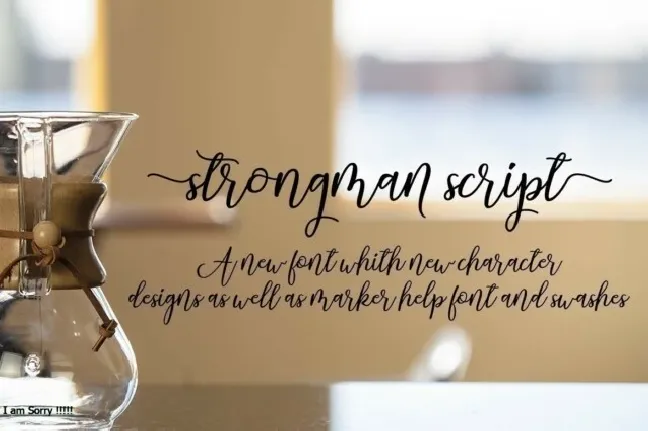 Strongman Script font