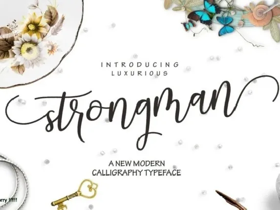 Strongman Script font