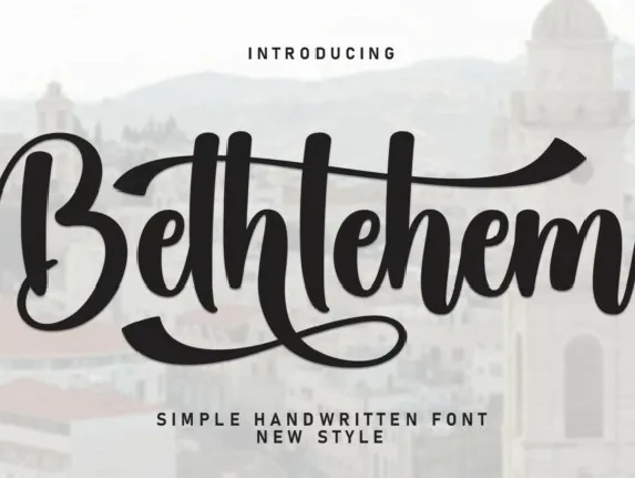 Bethlehem Script font