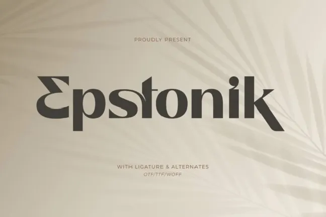 Epstonik font