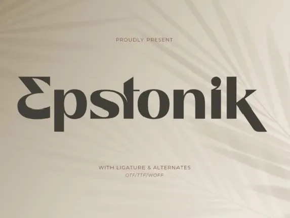 Epstonik font