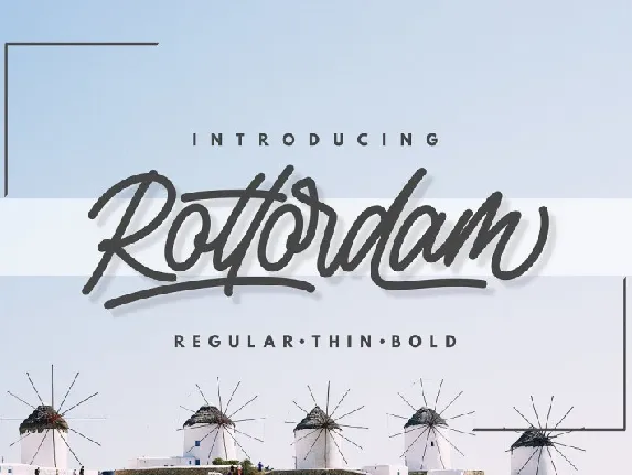 Rottordam Script font