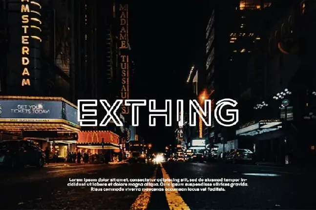 Exthing font