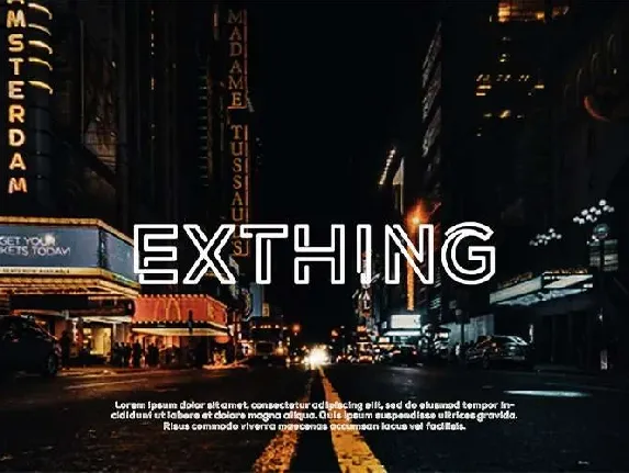 Exthing font