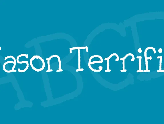 Jason Terrific font