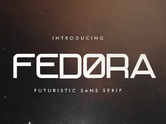 FEDORA font