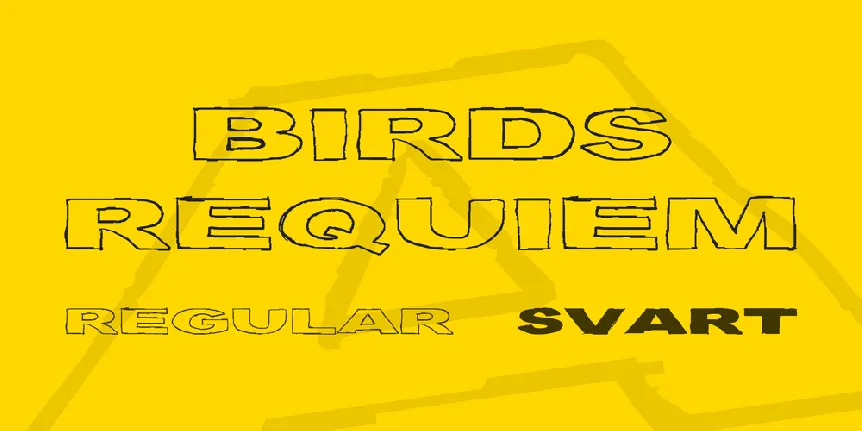 Birds Requiem font