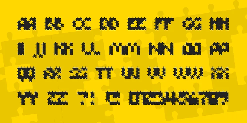 FFU Puzzle font