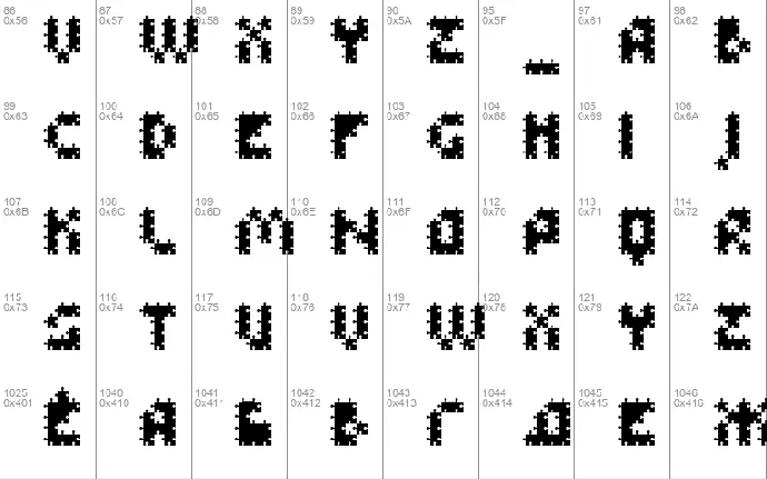 FFU Puzzle font