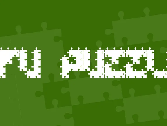 FFU Puzzle font