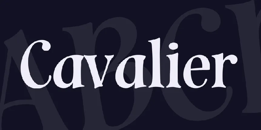 Cavalier font