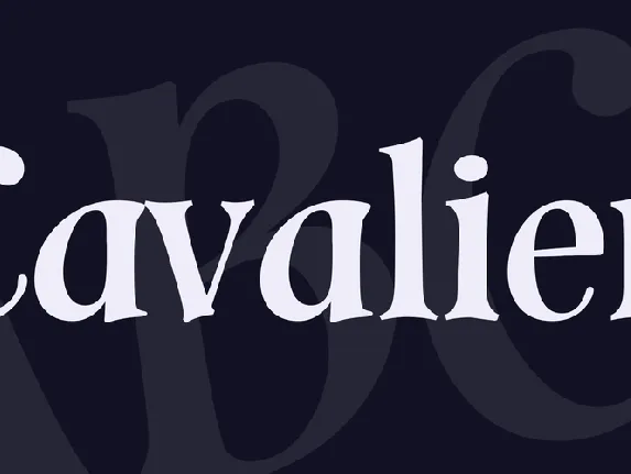 Cavalier font