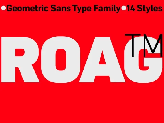 Roag Family font