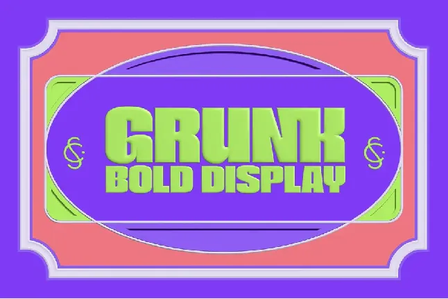 Grunk Bold Typeface font