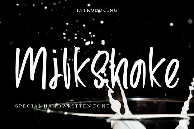 Milkshake font