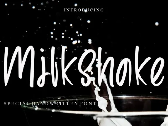 Milkshake font