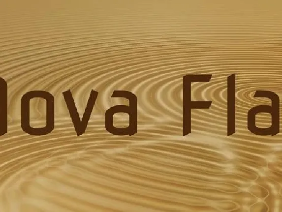 Nova Flat font