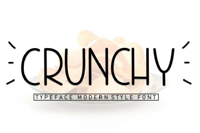 Crunchy Display Typeface font