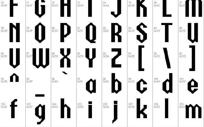 Metalick font