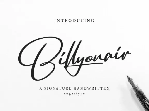 Billyonair font